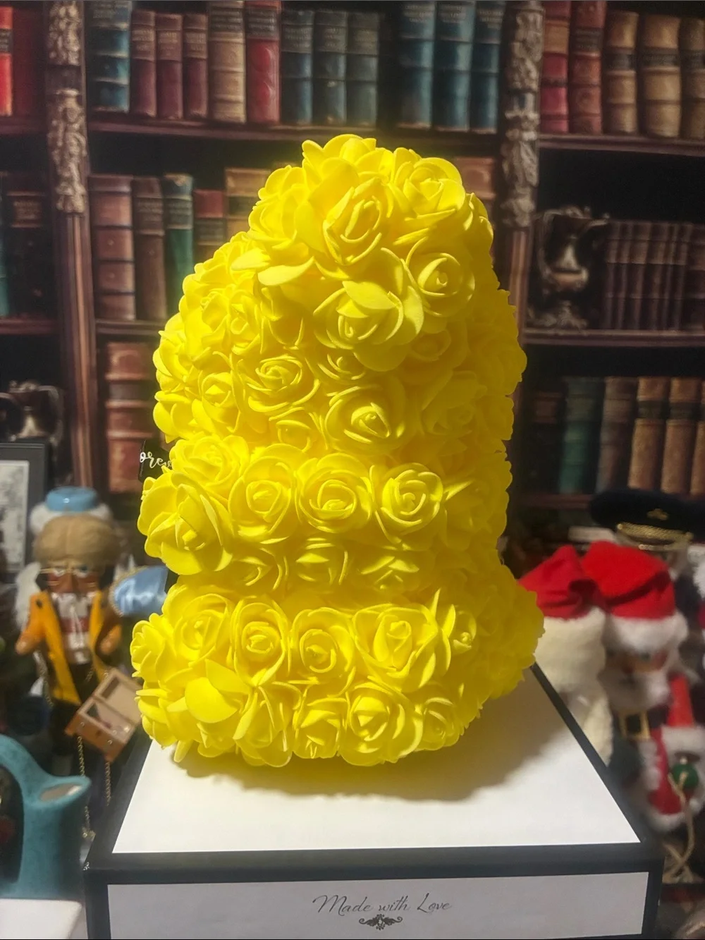 Always and Forever Yellow Rose Bear Home Accent by